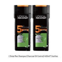 L'Oréal Men Expert Šampūnas nuo pleiskanų su anglimi Fresh (2x400ml)