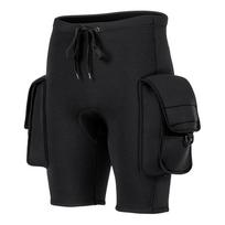 3MM Neopreno Nardymo Šortai Vyrams Su Kišenėmis Greito Atsegimo Sagtis Reguliuojamas Juosmuo Hibridiniai Utility Šortai Scuba L juoda