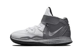 Nike Kyrie 8 Infinity White Cement Comfortable Mid top Children's Basketball Shoes Gray White DD0336-108 29.5