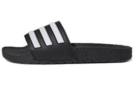 Adilette Boost Adidas šlepetės 'Juodos baltos juostelės' FY8154 36.5
