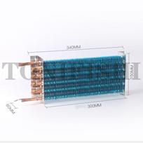 340*60*150mm Vario vamzdelis Aliuminio briaunelės Garintuvas Kondensatorius Radiatorius Šaldytuvas Šaldiklis Šaldymo įranga 340x60x150mm