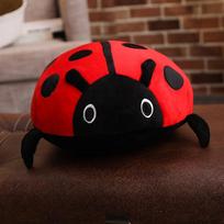 Beetle seven stars ladybug throw pillow beetle plush toy bug doll throw pillow creative seat cushion birthday gift 40cm（0.45kg）