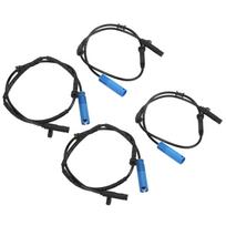 4Pcs Set ABS Wheel Speed Sensor Front Rear Left Right Side Replacement 34526756384