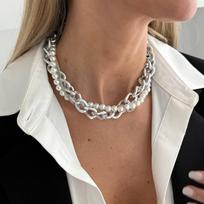 SHIXIN Elegant Multi-Layer Imitation Pearl Short Chokers Necklace For Women Korean Fashion Clavicle Chain Jewelry on The Neck