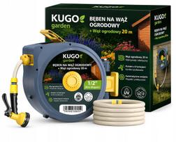 Automatinė sodo žarnos ritė 20 m + 2 m 1/2" su purkštuvu 8F