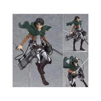 Sandėlyje Originalus Maxfactory Figma Attack On Titan Levi Nr.213 Ackerman Attack On Titan Anime Veiksmo Kolekcinės Figūrėlės