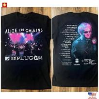 Alice In Chains MTV Unplugged Two Sided Remake T-shirt HOT TREND S-5XL L gray