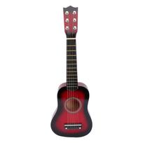 colių akustinė gitara Mažo dydžio nešiojama medinė gitara vaikams, vaikams (Raudona)