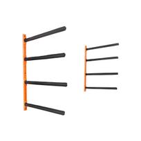 Wall Kayak Storage Rack, 4-Capacity Wall Mounted Kayak Holders for Kayak Canoe Paddle Board, Kayak Storage Hooks with Adjustable Padded Arms, 400 LBS