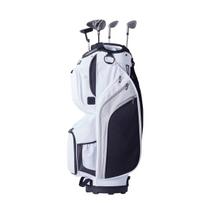 36” Golf Cart Bag 14 Way Organizer Divider Top 13 Pockets White Nylon