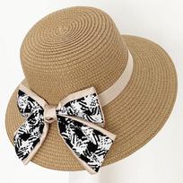 Moteriška vintažinė „Bowknot“ šiaudinė kepurė, vienspalvė, sulankstoma, apsauga nuo saulės, madingi paplūdimio kelionių galvos apdangalai moterims, naudoti lauke
