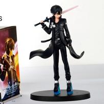 17CM Anime Sword Art Online Kirigaya Kazuto figūrėlė War of Underworld modelis žaislas dovana kolekcija Yuuki Asuna veiksmo figūrėlė PVC
