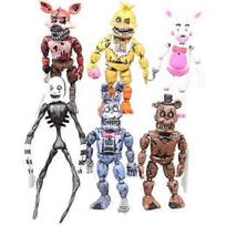 6 vnt. PVC „Five Nights at Freddy's“ veiksmo figūrėlių žaislų rinkinys