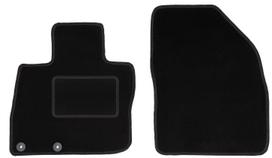 Black front floor mats for: Honda Civic VIII hatchback (2006-2012)