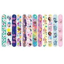12-60pcs Gabby Dollhouse Cats Snap Slap Bracelets Wristbands Celebration Favors Xmas Stuffers Fillers Birth Date Celebration Decorations -A2118