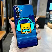 Žaidimo G-Geometry Dash dėklas telefonui Samsung A25 A13 A33 5G A54 A36 A35 A56 A52 A14 Smūgiams atsparus minkštas dėklas Samsung A26
