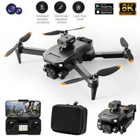 Naujas P8 Pro 4K drono kliūčių išvengimo ESC trys HD kameros be šepetėlių variklis GPS sulankstomas keturkopterio dovanų žaislas Brushless GPS-1 Battery juoda