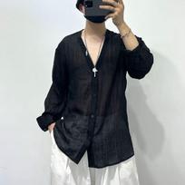 Simple and Loose Hollow Hanging Designer Summer Cool and Stylish Shirt Lightweight Shirt Jacket M juoda
