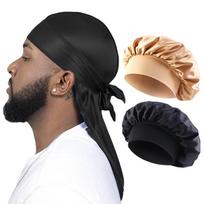 2/3 VNT./PARTIJA Vyrai Moterys Ilga Uodega Galvos Skara Galvos Apdangalas Kepuraitė Naktinė Kepurė Šilkinis Durag Pirato Kepurė Unisex Miego Bandana Turbanas Hidžabas One Size