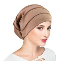 Musulmonių moterims tampri miego kepuraitė nuo chemoterapijos, medvilninė kepuraitė, miego hidžabas, turbanas, galvos apdangalas, galvos apdangalas plaukų slinkimo dėl vėžio priedams Size fits all kava