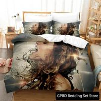 3D Spausdintas Madonos Patalynės Komplektas Dvigulis Twin King Antklodės Užvalkalas Antklodė Pagalvės Užvalkalas Berniukams Mergaitėms Suaugusiems Miegamojo 70x133cm