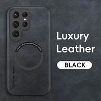 Odinis magnetinis dėklas, skirtas Samsung Galaxy S25 S20 S21 S24 S23 S22 Ultra FE 20 Plus, su belaidžio įkrovimo palaikymu, apsaugantis nuo kritimo For Samsung S21