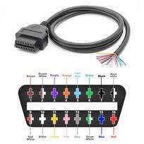 Universalus OBD OBD2 16 kontaktų moteriškas į DIY prailginimo laidą OBD 2 prailgintas jungiklis automobiliams Auto diagnostikos įrankiams OBD2 skaitytuvas Female 30CM