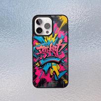 Šaunus spalvingas grafiti telefono dėklas, skirtas iPhone 17, 16, 15, 14, 13, 12, 11 Plus, Pro Max, su magnetiniu Magsafe belaidžiu įkrovimu iPhone16PRO