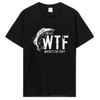 WTF Kur Žuvis Juokingi Žvejybos Marškinėliai Drabužiai Per dideli Unisex Gatvės stiliaus Marškinėliai Vasaros Laisvalaikio Viršūnės - Vyriški Vasaros... S įvairiaspalvis