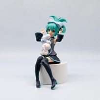 17CM Anime Hatsune Miku X Cinnamoroll Figūrėlė Anime Aksesuaras Kolekcionuojamas Modelis Dekoratyvinis Papuošalas Žaislai Vaikams Mielos Ir Žavingos Dovanos