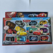 12 vnt. „Pixar Cars 3“ Makvyno atšokantis automobilio modelis Žaibo Makvyno Džeksono Stormo plastikinis žaislas, skirtas vaikams, gimimo datos dovanų dėžutės