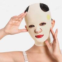 Face Lifting Mask with Adjustable V Line Strap for Double Chin Reduction, Reusable Breathable Fabric