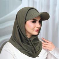 2 vnt./rinkinys Vienspalvis dviratininko šalikėlis Hijabo kepurėlių derinys Galvos apdangalas Musulmoniškas turbanas Kepuraitė moterims Turbanų kepuraitės