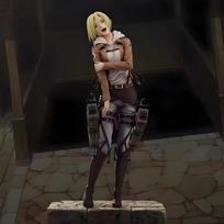 Attack On Titan Annie figūrėlė Moteriškoji Titanė Leonhart Pilnai dengta Dažyta GK Statulėlė Stalo Dekoras Kolekcionuojamas Modelis Lėlė Žaislai