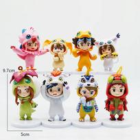 8pcs/set Tall Superior Quality Anime Digital Monster Digimon Cosplay Adorable Action Figure Model Playthings designed for Children