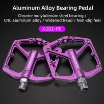 ROCKBROS Bike Pedals Aluminum Alloy Anti-slip Bicycle Pedals Ultralight Sealed Bearing One-piece MTB Road Mountain Cycling Pedal K203-PE