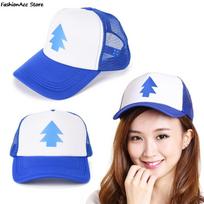 Trucker Baseball Cap Pine Tree Dipper Gravity Fall Mesh Hat Adjustable Women Men S blue