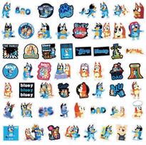 Latest Bluey Graffiti Stickers 55 Pcs Water Resistant Cartoon Decorative Stickers Designed For Phone Skateboard Luggage Water Bottle Bulk Decals