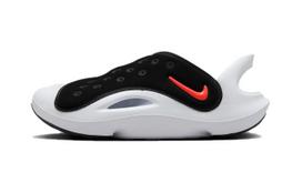 Nike Aqua Swoosh Sandal PS 'Black Hyper Orange' FN0876-001 29.5