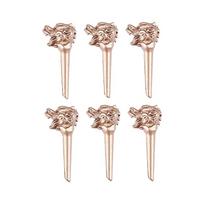 6Pcs Guitar Bridge String Studs Acoustic Guitar Strings Nail Pegs Replacement Guitar Bridge Pin for Acoustic Folk Guitar 1
