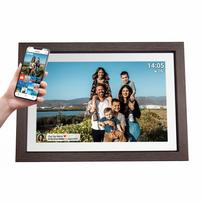Denver Frameo PFF-1040DW 10.1” digital photo frame, dark wood (PFF-1040DW)