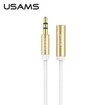 USAMS Extension cable for headphones, 1m, white / white EYCX102 (US-SJ055)