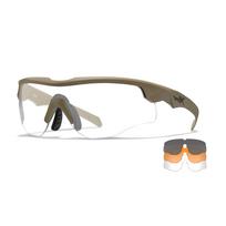 Akiniai Wiley X Rogue Comm Clear, Smoke Grey, Light Rust, Matte Tan