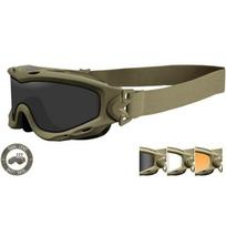 Akiniai Wiley X Spear Dual Lens Clear, Smoke Grey, Light Rust, Matte Tan