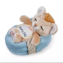 Nici: Miegantis liūto pliušinis žaislas krepšyje – 12 cm
