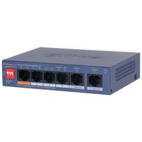 PoE šakotuvas valdomas100Mbps 4portų+2G uplink