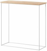 Konsolinis staliukas ADRK Milan CT-MIL-W-OL, balto titano sp./lancelot oak sp., 30 cm x 80 cm x 80 cm