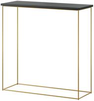 Konsolinis staliukas ADRK Milan CT-MIL-G-B, aukso sp./juoda sp., 30 cm x 80 cm x 80 cm