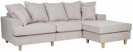 Kampinė sofa Home4you Jamaica, šviesiai pilka sp., 177 x 260 cm x 97 cm
