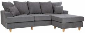 Kampinė sofa Home4you Jamaica, tamsiai pilka sp., 177 x 260 cm x 97 cm